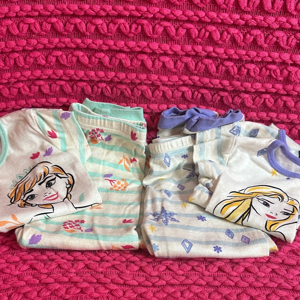 Disney Frozen Kids Pajama Set - Green and Blue